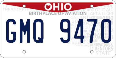 OH license plate GMQ9470