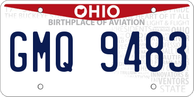 OH license plate GMQ9483