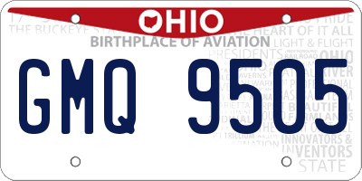 OH license plate GMQ9505
