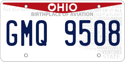 OH license plate GMQ9508