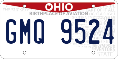 OH license plate GMQ9524