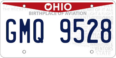 OH license plate GMQ9528