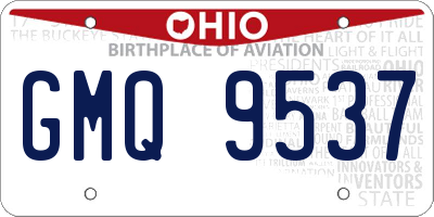 OH license plate GMQ9537