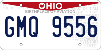 OH license plate GMQ9556