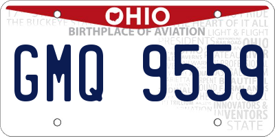 OH license plate GMQ9559