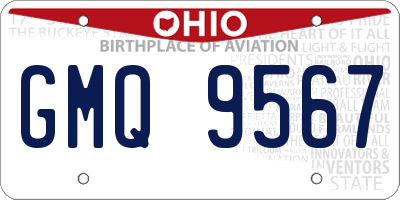 OH license plate GMQ9567