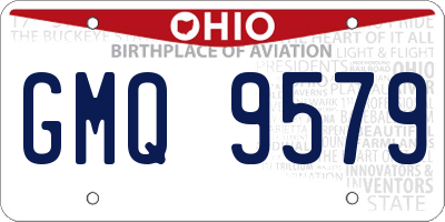 OH license plate GMQ9579