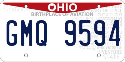 OH license plate GMQ9594