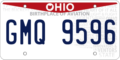 OH license plate GMQ9596