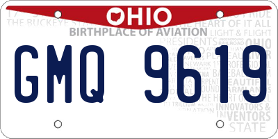 OH license plate GMQ9619