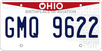 OH license plate GMQ9622