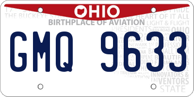 OH license plate GMQ9633