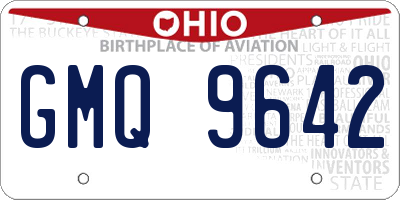 OH license plate GMQ9642
