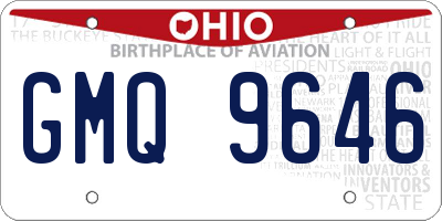 OH license plate GMQ9646