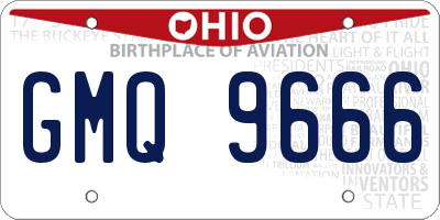 OH license plate GMQ9666