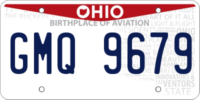 OH license plate GMQ9679