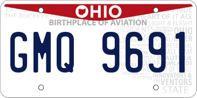 OH license plate GMQ9691