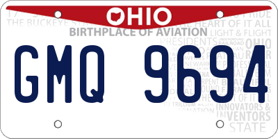 OH license plate GMQ9694