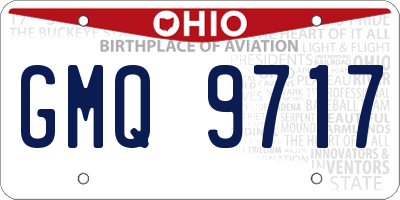 OH license plate GMQ9717