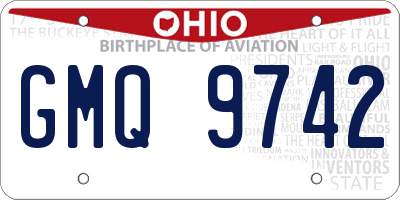 OH license plate GMQ9742