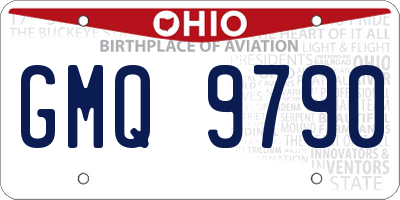 OH license plate GMQ9790