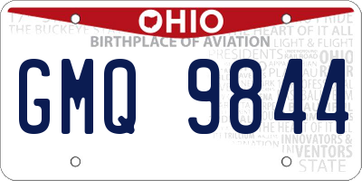 OH license plate GMQ9844
