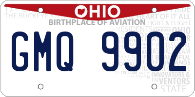 OH license plate GMQ9902
