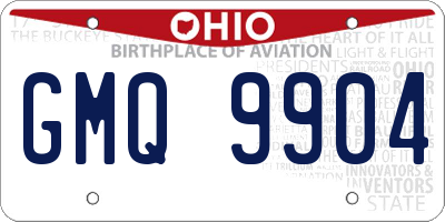 OH license plate GMQ9904