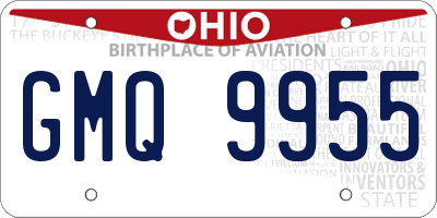 OH license plate GMQ9955