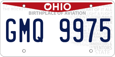 OH license plate GMQ9975