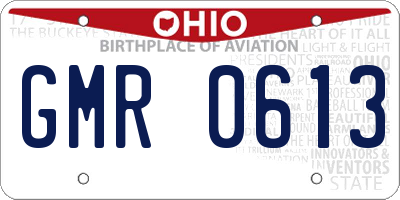 OH license plate GMR0613
