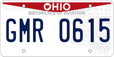 OH license plate GMR0615