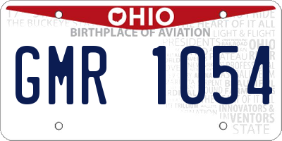 OH license plate GMR1054