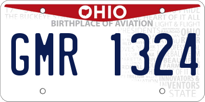 OH license plate GMR1324