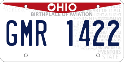 OH license plate GMR1422
