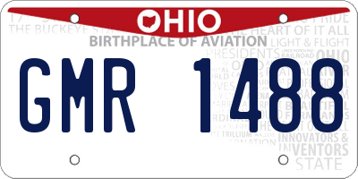 OH license plate GMR1488