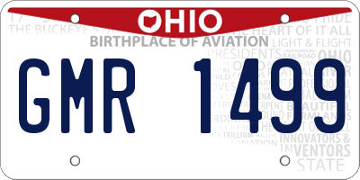 OH license plate GMR1499