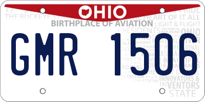 OH license plate GMR1506