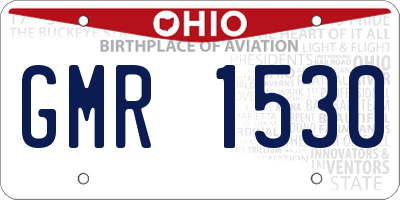 OH license plate GMR1530