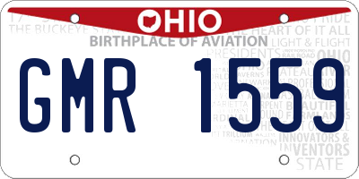 OH license plate GMR1559