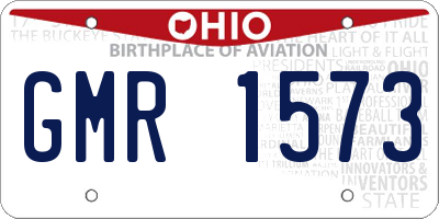 OH license plate GMR1573