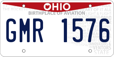 OH license plate GMR1576