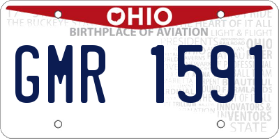 OH license plate GMR1591