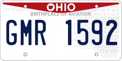 OH license plate GMR1592