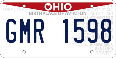 OH license plate GMR1598