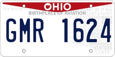 OH license plate GMR1624