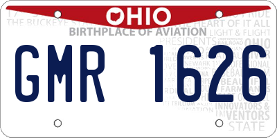OH license plate GMR1626