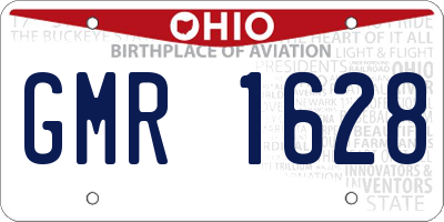 OH license plate GMR1628