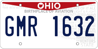 OH license plate GMR1632