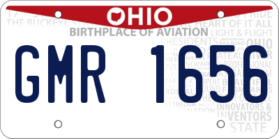 OH license plate GMR1656